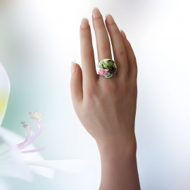 Bague bohème deux roses