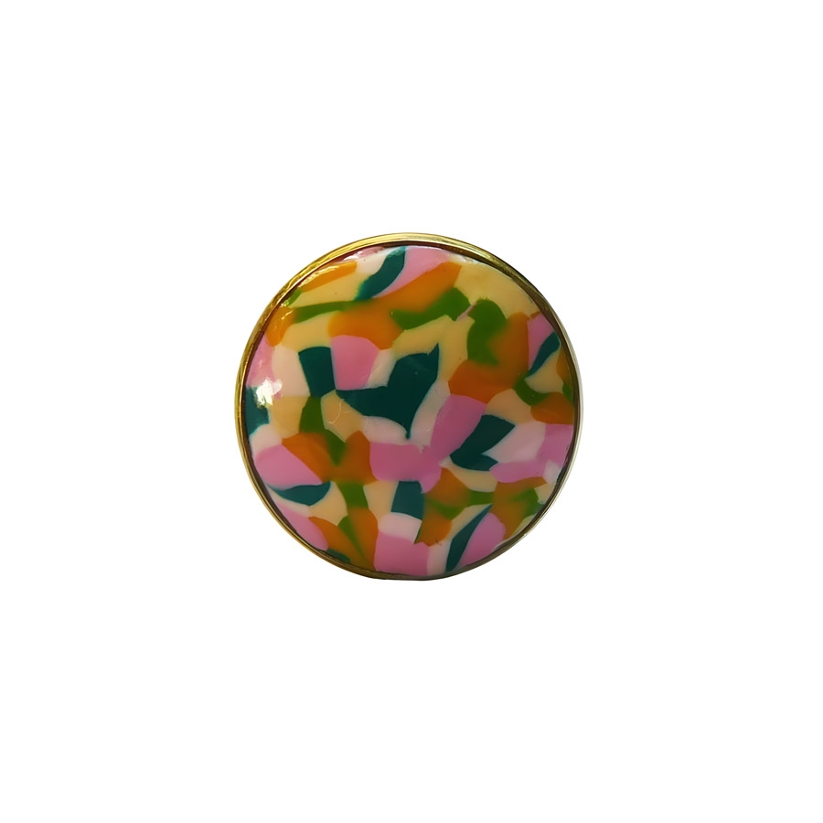 Bague bohème en acier inoxydable or, rose vert, réglable, bijoux floraux, pour femmes, fait main, Joanna Calla