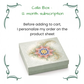 Calla box abonnement 12 mois