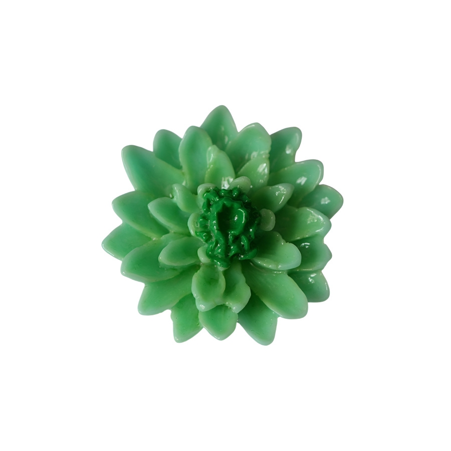 Broche fleur, dahlia vert, bijoux floraux, bijoux fleurs, fait main, artisanat d'art, Joanna Calla