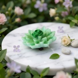 Broche fleur, dahlia vert, bijoux floraux, bijoux fleurs, fait main, artisanat d'art, Joanna Calla