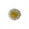 Broche fleur, marguerite blanche, bijoux floraux, bijoux fleurs, fait main, artisanat d'art, Joanna Calla