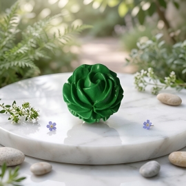 Broche fleur, rose verte, bijoux floraux, bijoux fleurs, fait main, artisanat d'art, Joanna Calla