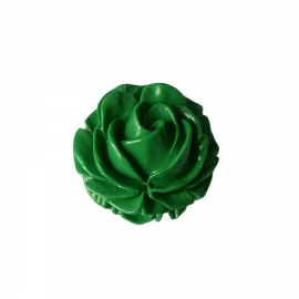 Flower brooch, green rose, floral jewelry, flower jewelry, handmade, art crafts, Joanna Calla